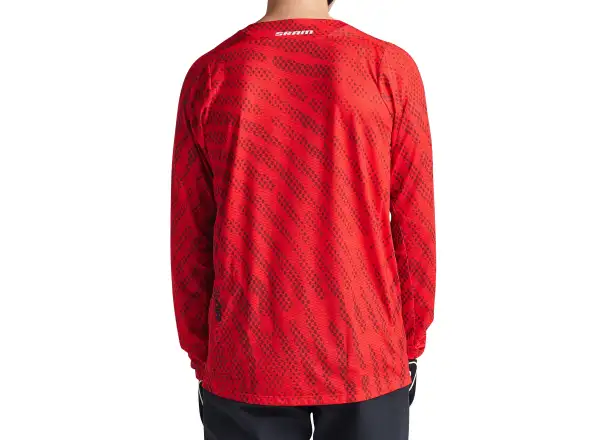Troy Lee Designs Skyline Air SRAM męska koszulka z długimi rękawami Fiery Red