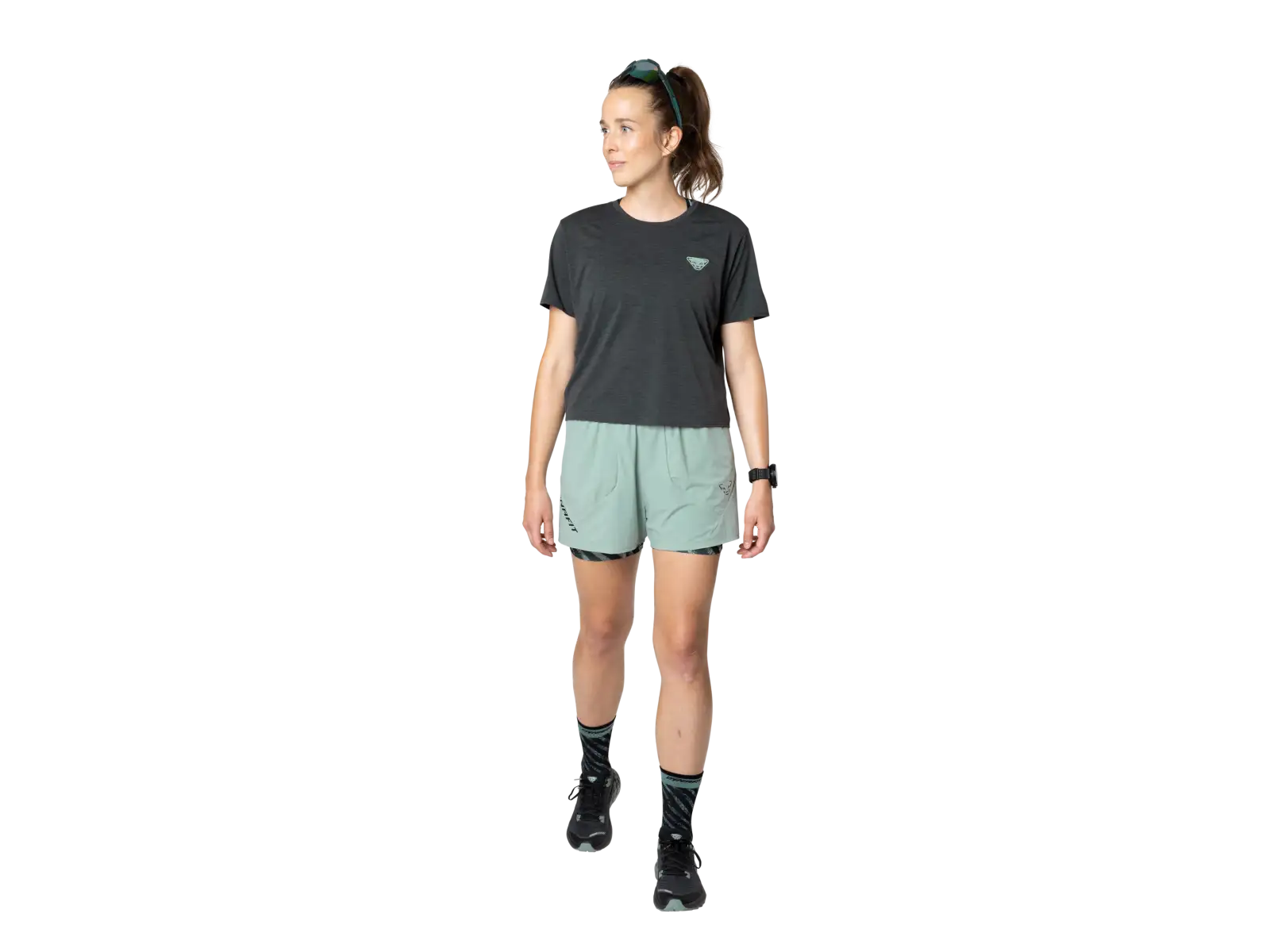 Dynafit Trail damska koszulka do biegania krótki rękaw Black Out