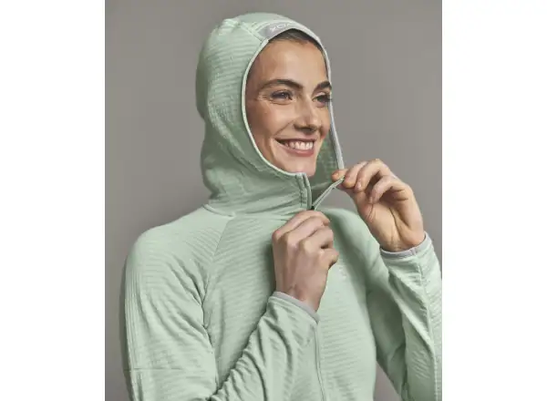 Ortovox Fleece Light Grid Hoody damska bluza Green Acid