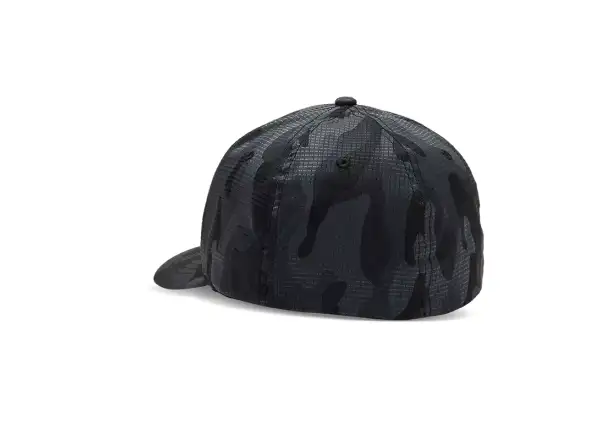 Fox Head Camo Tech Flexfit męska czapka z daszkiem Black Camouflage