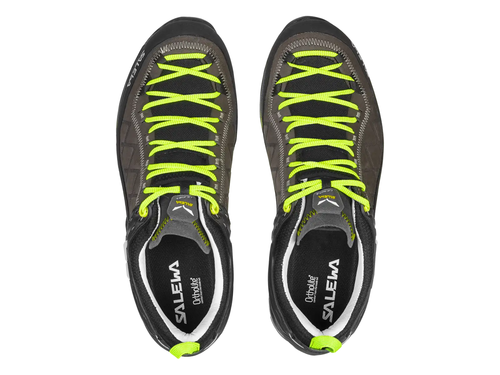 Salewa Mountain Trainer 2 Leather męskie buty Smoked/Fluo Green