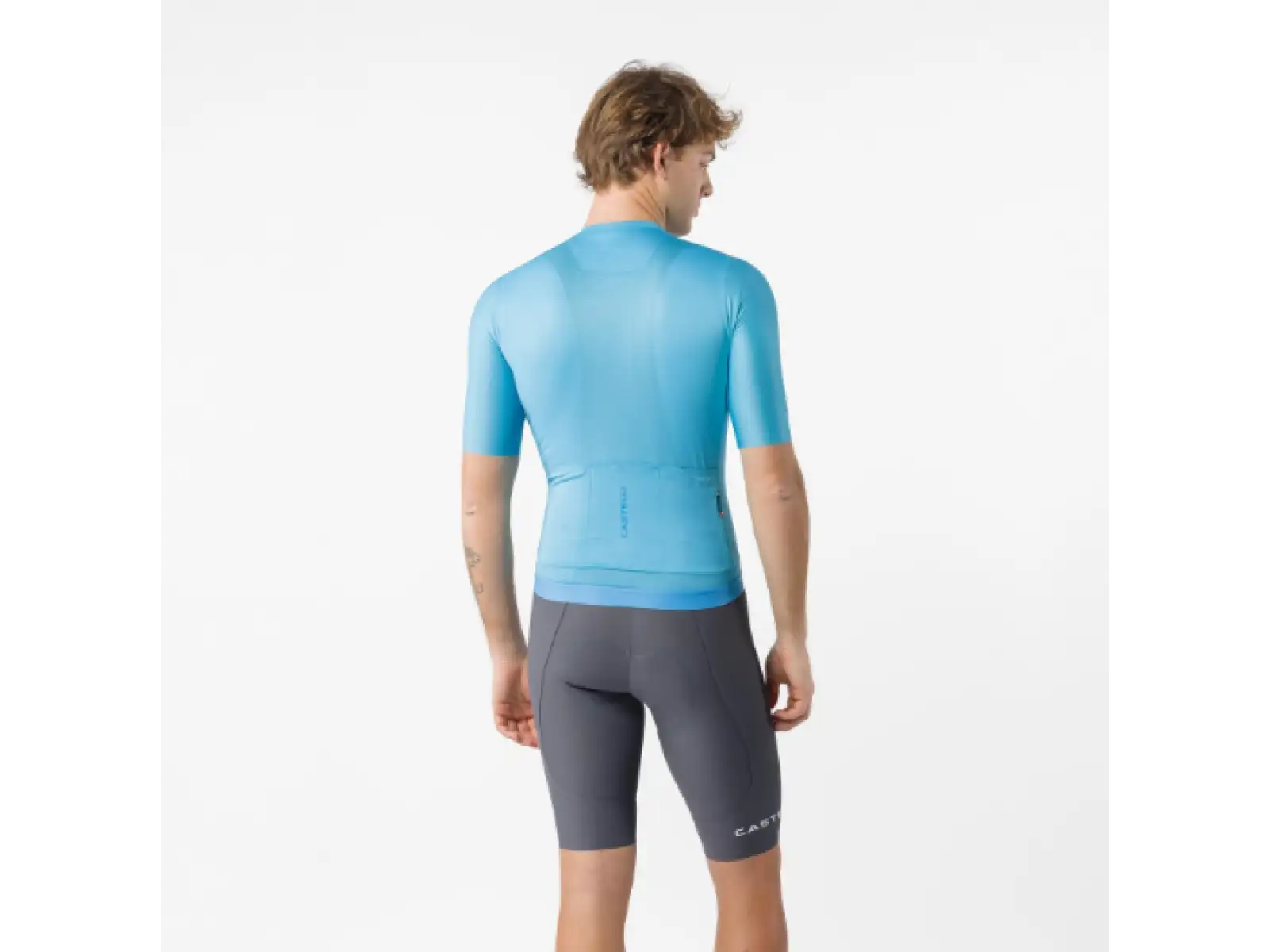 Castelli Espresso 2 męskie spodenki z wkładką i szelkami Smoky Gray