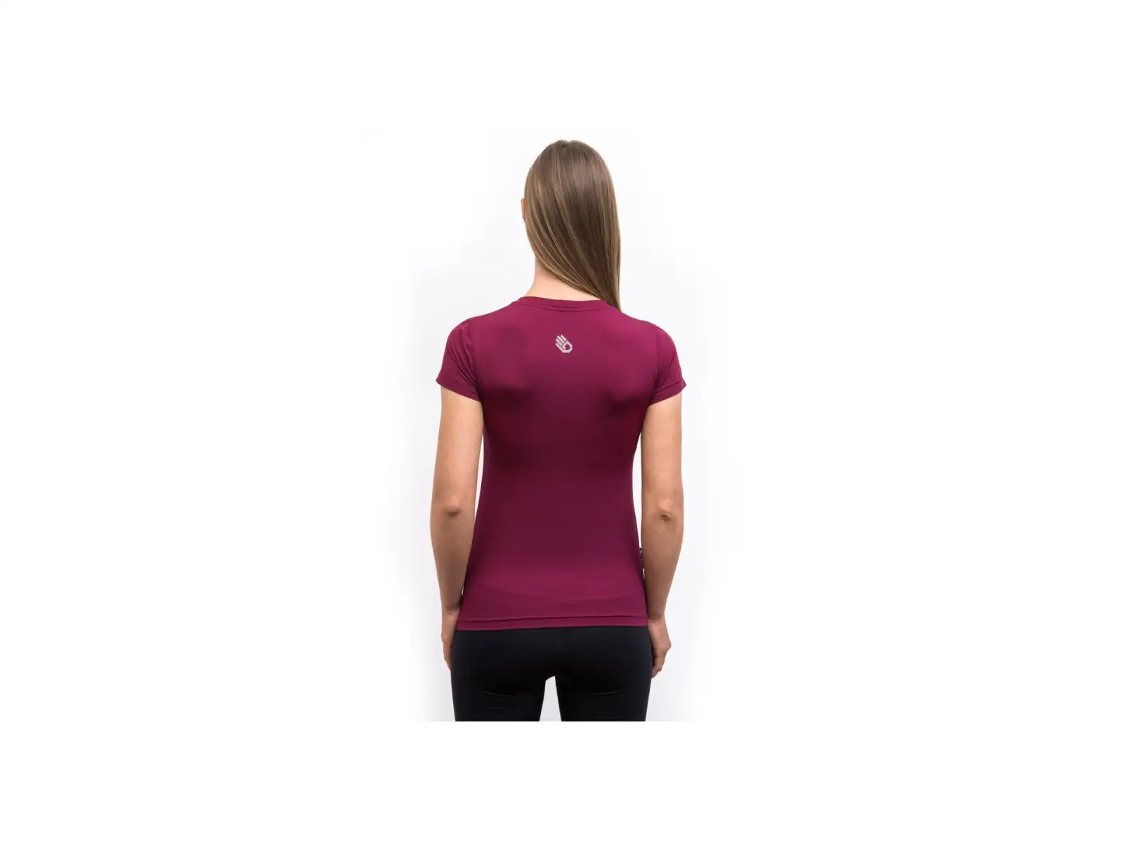 Sensor Coolmax Geo Mountains damski t-shirt krótki rękaw Lilla