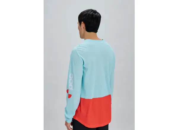 POC Motion Air męska koszulka z długim rękawem Lazurite Blue/Carnelian Orange