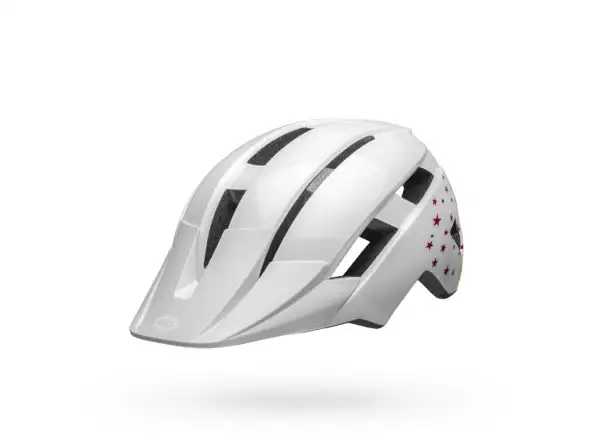 Bell Sidetrack II Youth kask dziecięcy White Stars
