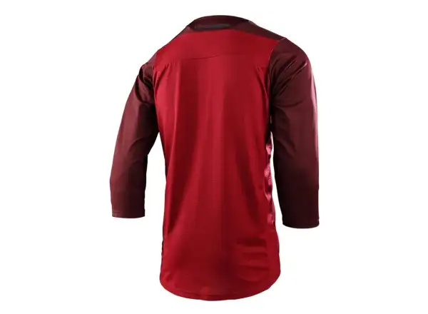 Troy Lee Designs Ruckus męska koszulka rowerowa 3/4 rękaw Camber oxblood