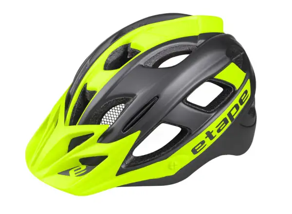Etape Hero dziecięcy kask rowerowy antracytowy/żółty fluo matowy
