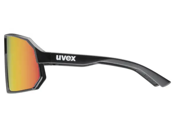 Uvex Sportstyle 237 okulary Black Matt/Mirror Red