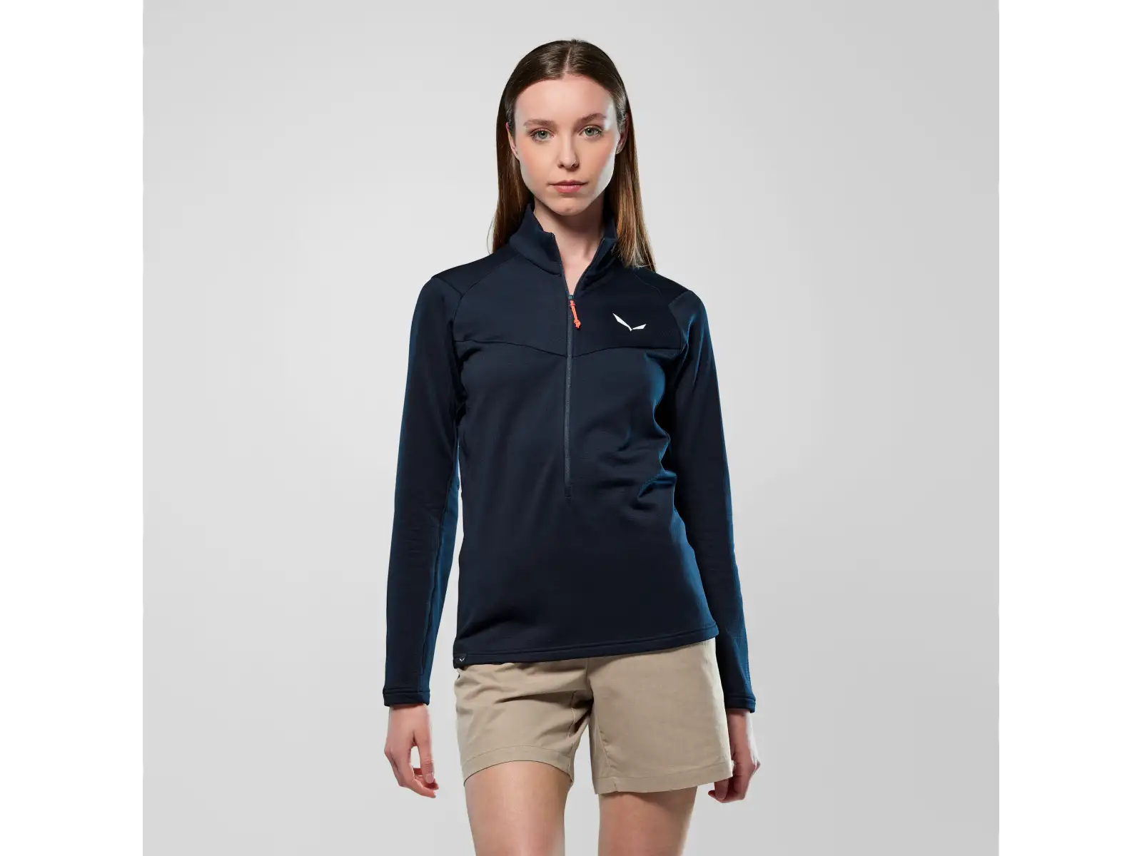 Salewa Puez Cammino Polarlite Half-Zip damska bluza Navy Blazer
