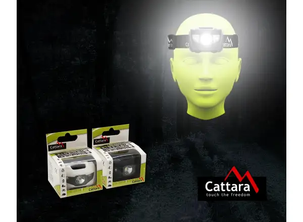Cattara latarka czołowa LED 80 lm czarna