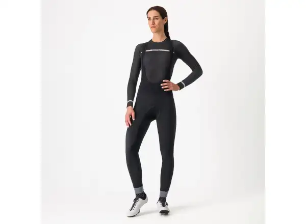 Castelli Merino damski podkoszulek z długim rękawem Black