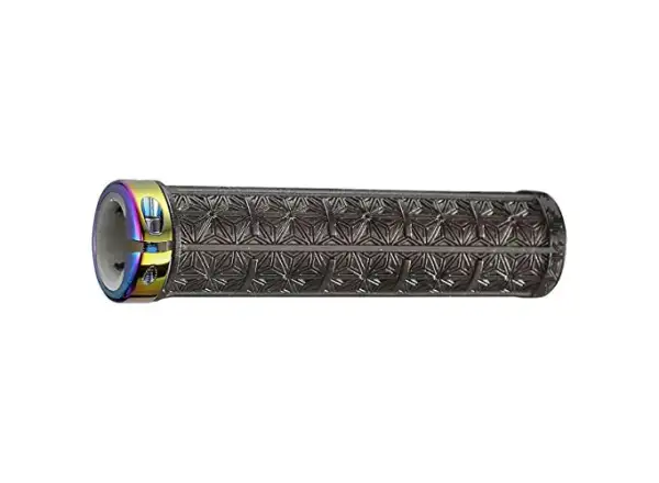 Supacaz Grizips chwyty Black Clear/Oil Slick Star Ringz