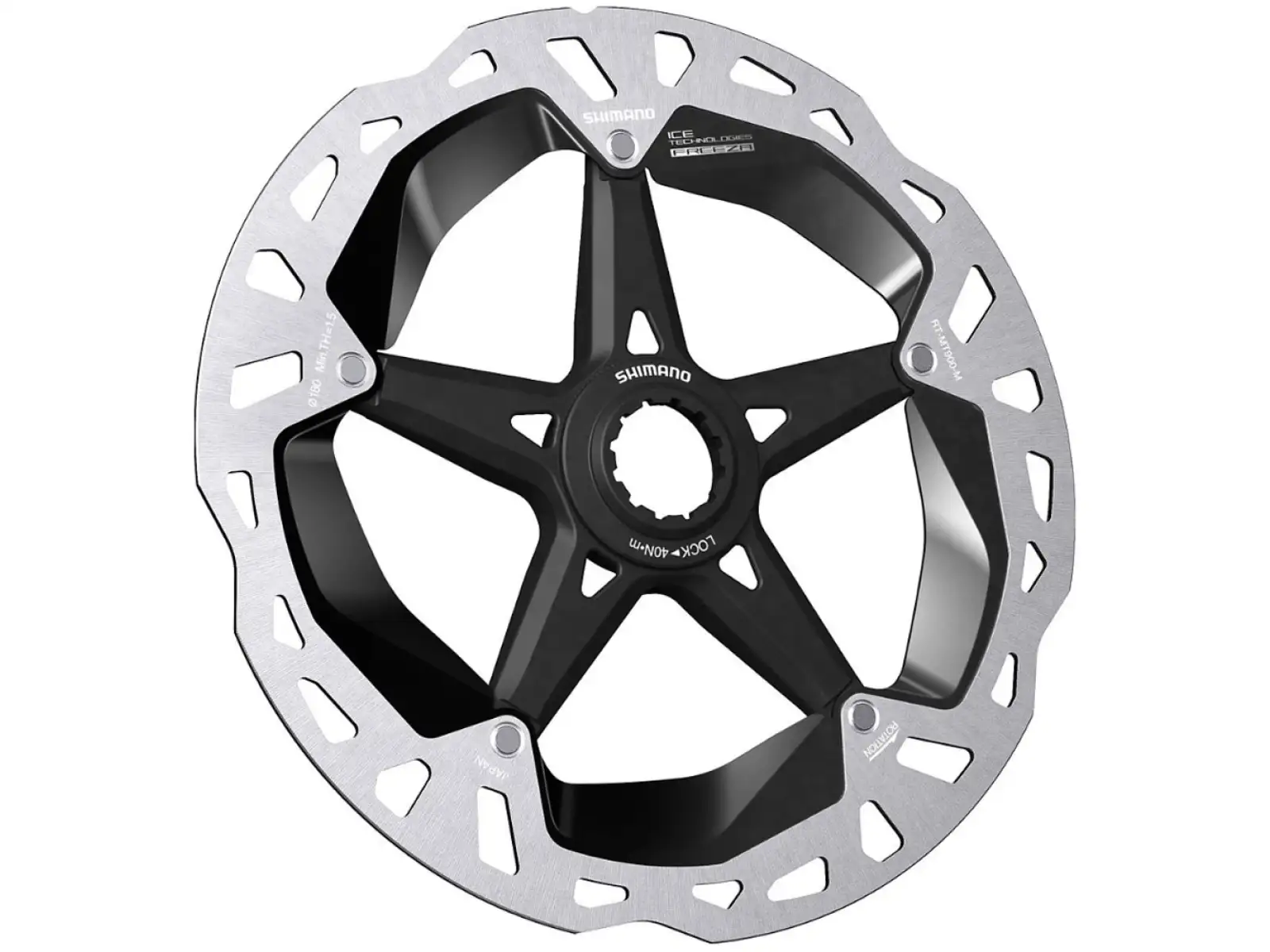 Shimano RT-MT900 tarcza hamulcowa 140 mm, center lock, Ice Tech, zewnętrzny lock ring
