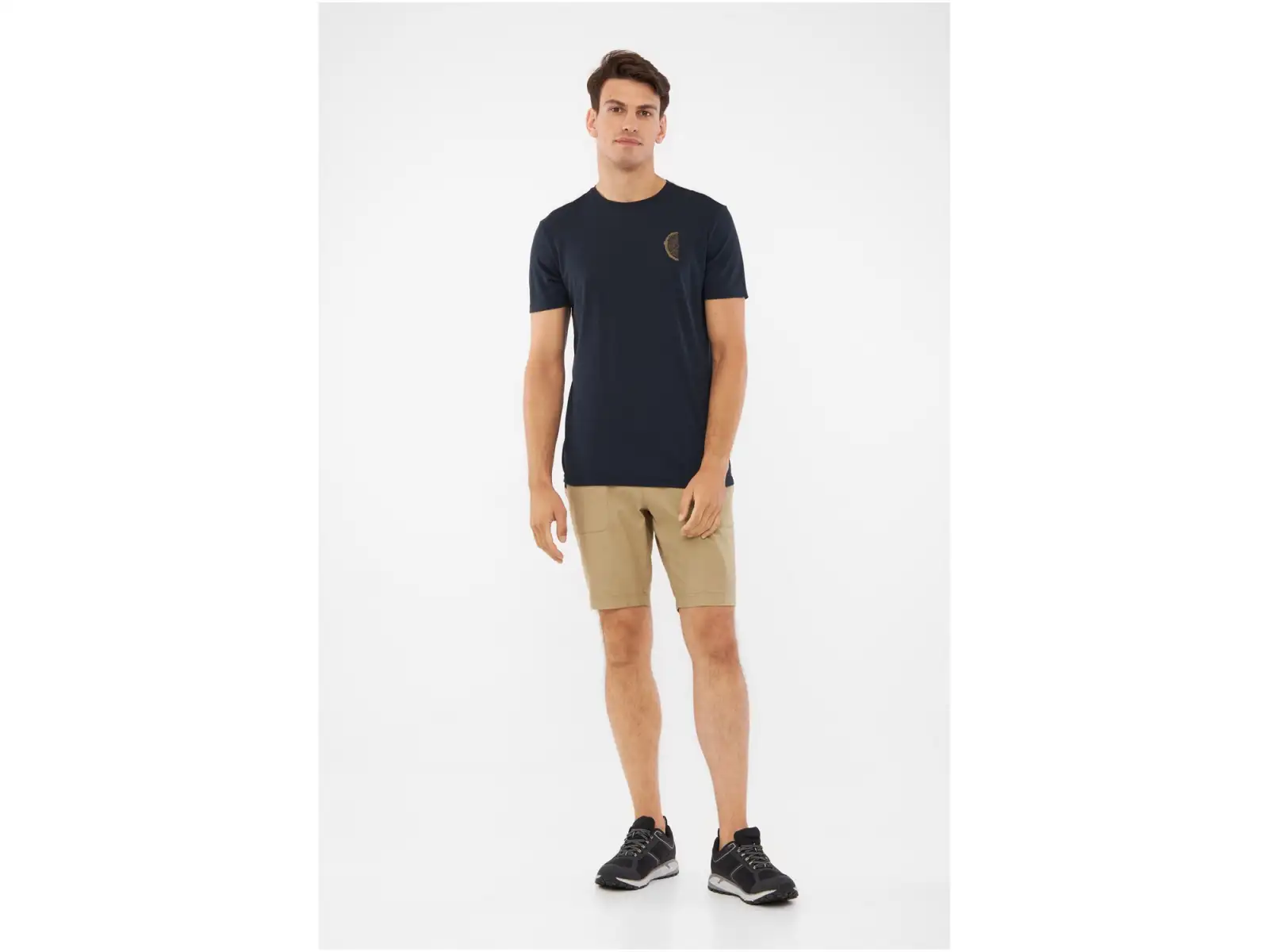 Viking Rune męska koszulka krótki rękaw navy/light brown
