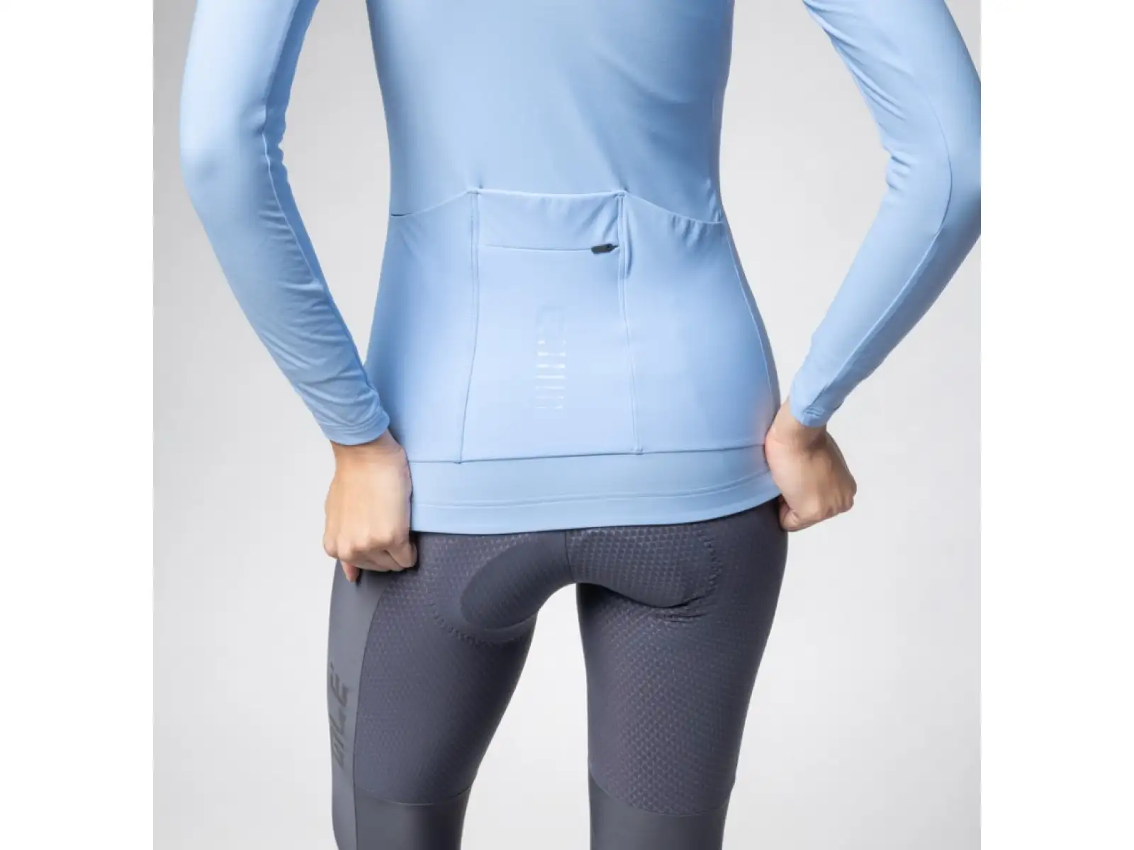 Alé R-EV1 Warm Race 2.0 damski ocieplany dres długi rękaw Sky Blue
