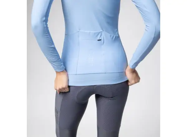 Alé R-EV1 Warm Race 2.0 damski ocieplany dres długi rękaw Sky Blue
