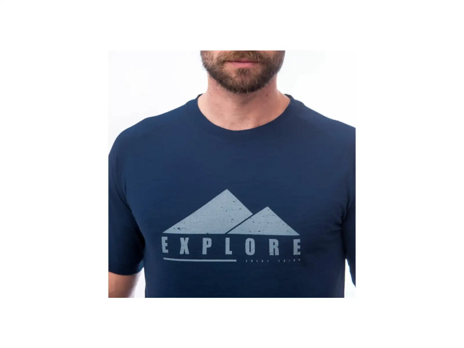 Sensor Merino Air PT Explore męska koszulka krótki rękaw tmavě modrá