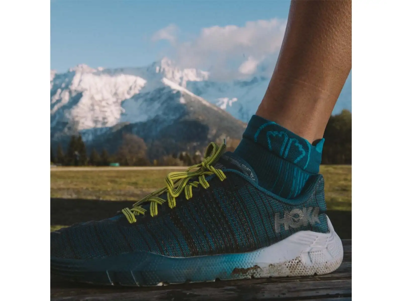 Sidas Run Anatomic Ankle damskie skarpetki Aquamarine