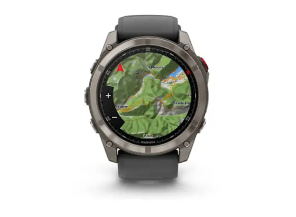 Garmin fenix 8 Pro 51 mm AMOLED Sapphire inteligentny zegarek Titanium Graphite/Black