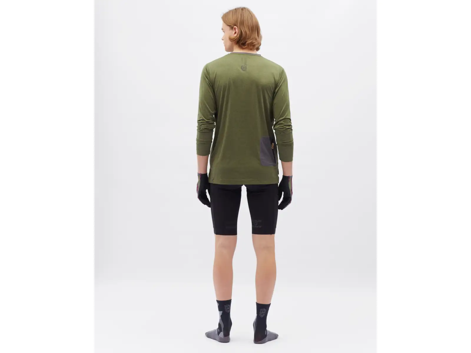 Silvini Casalo męska koszulka z długim rękawem Olive/Charcoal