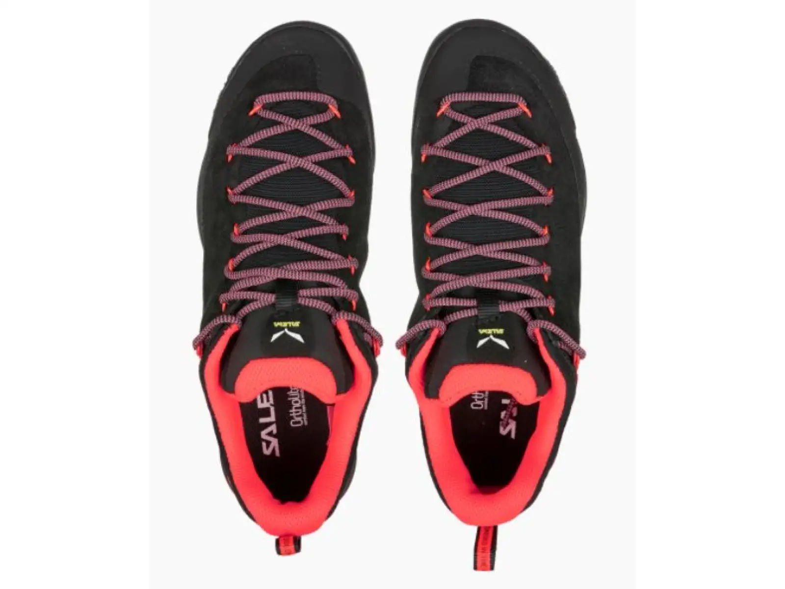 Salewa WS Wildfire Leather damskie buty Black/Fluo Coral