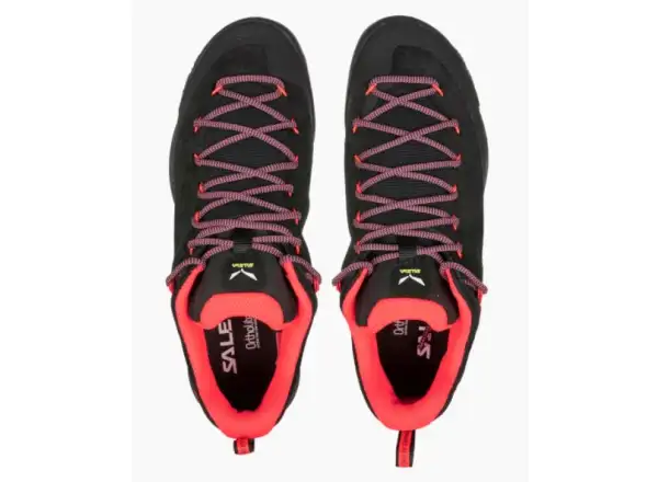 Salewa WS Wildfire Leather damskie buty Black/Fluo Coral