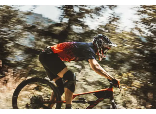 Force Angle MTB męska koszulka krótki rękaw modra/czerwona