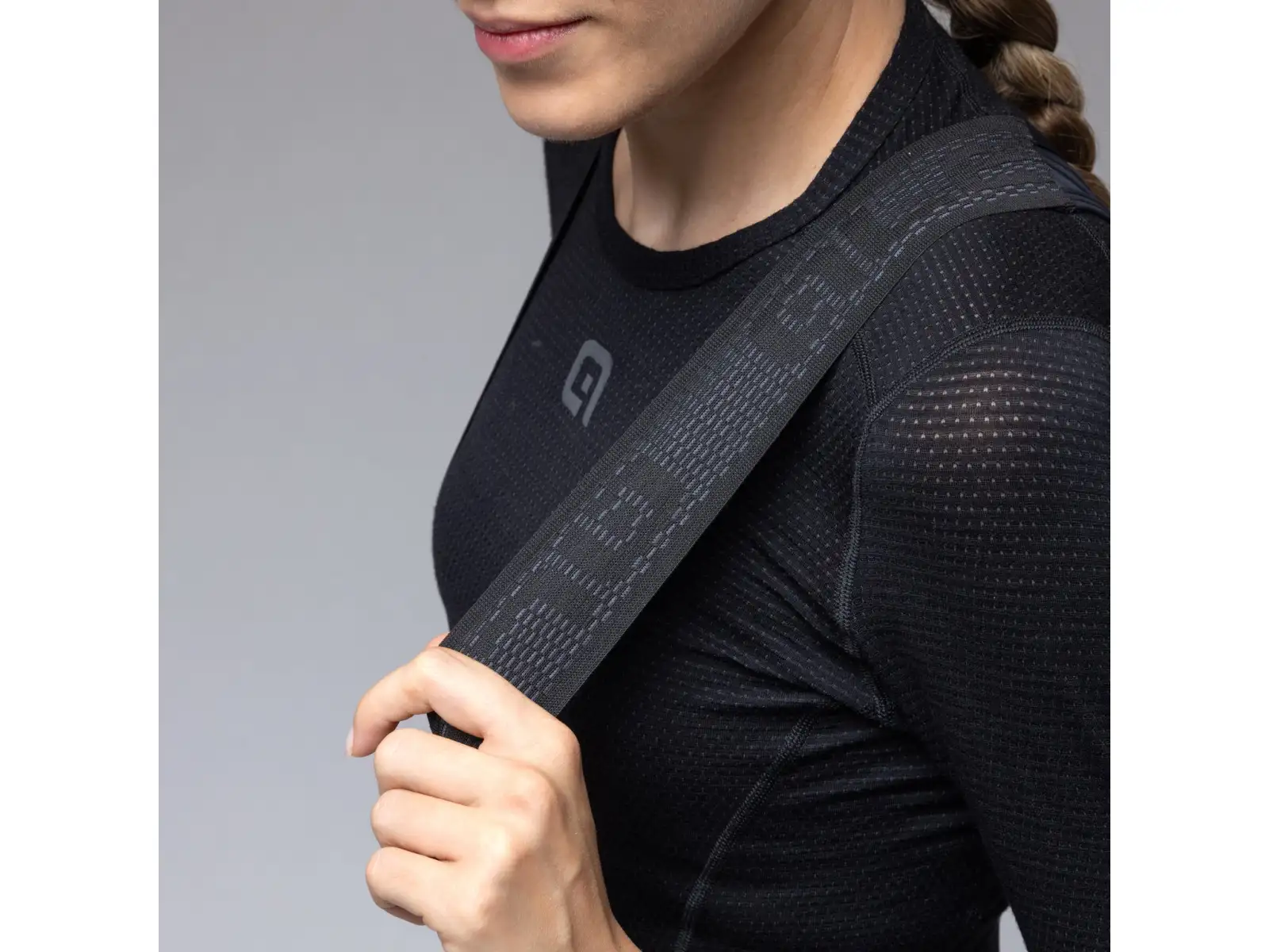 Alé Pragma Winter damskie zimowe spodnie rowerowe 3/4 Rope Grey