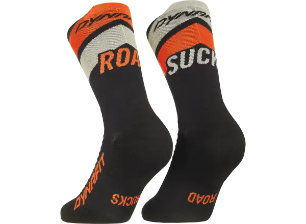 Dynafit Ultra Crew skarpety do biegania Black Out/Ultra Orange