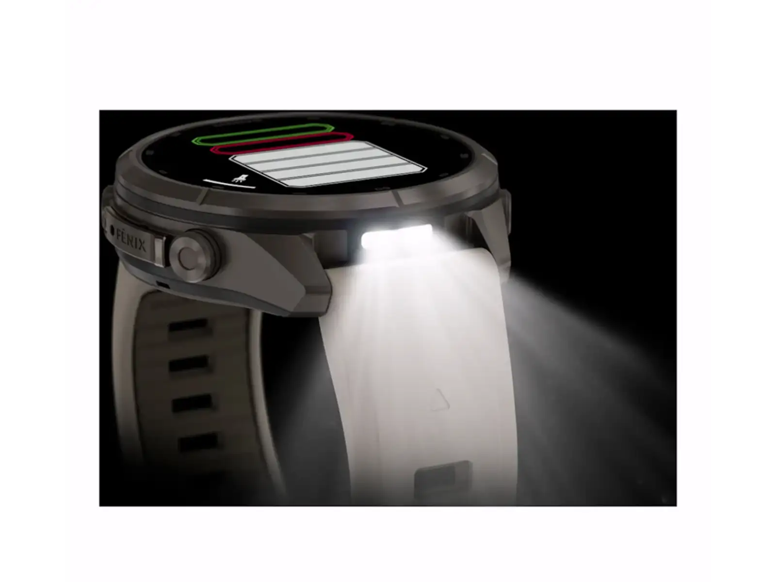 Garmin fenix 9 Pro inReach 43 mm smartwatch Titanium Fog Gray/Dark Sandstone