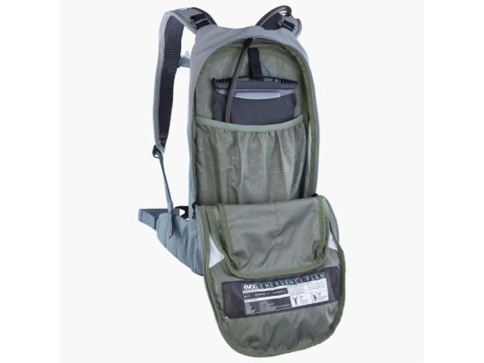 Evoc Stage 6 l plecak Stone Steel + Bukłak 2 l