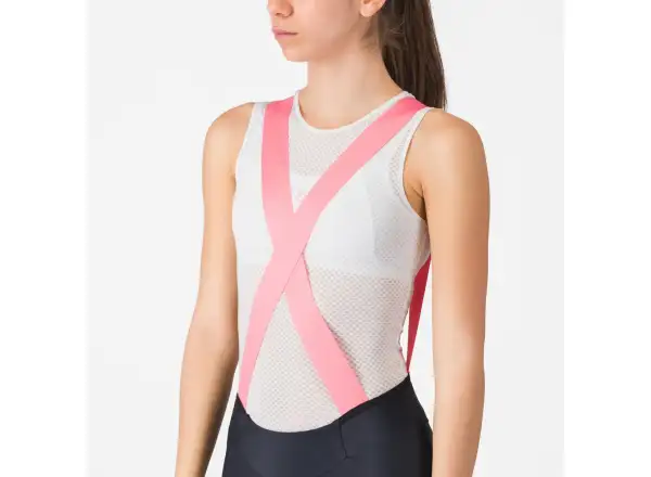Castelli Giro Prima 2 damskie spodenki z szelkami i wkładką Nero/Rossa
