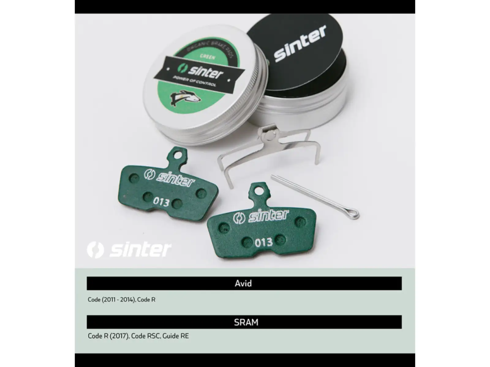 Sinter Sram Code, Guide klocki hamulcowe polimer zielona