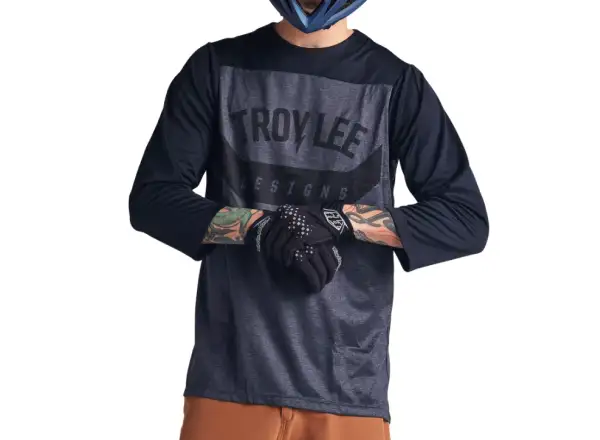 Troy Lee Designs Ruckus Arc męska koszulka rowerowa 3/4 rękawa Black