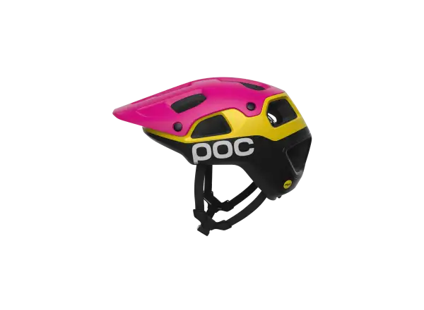 POC Cularis Pure kask Rhos Red Matt/Citrine Yellow Matt