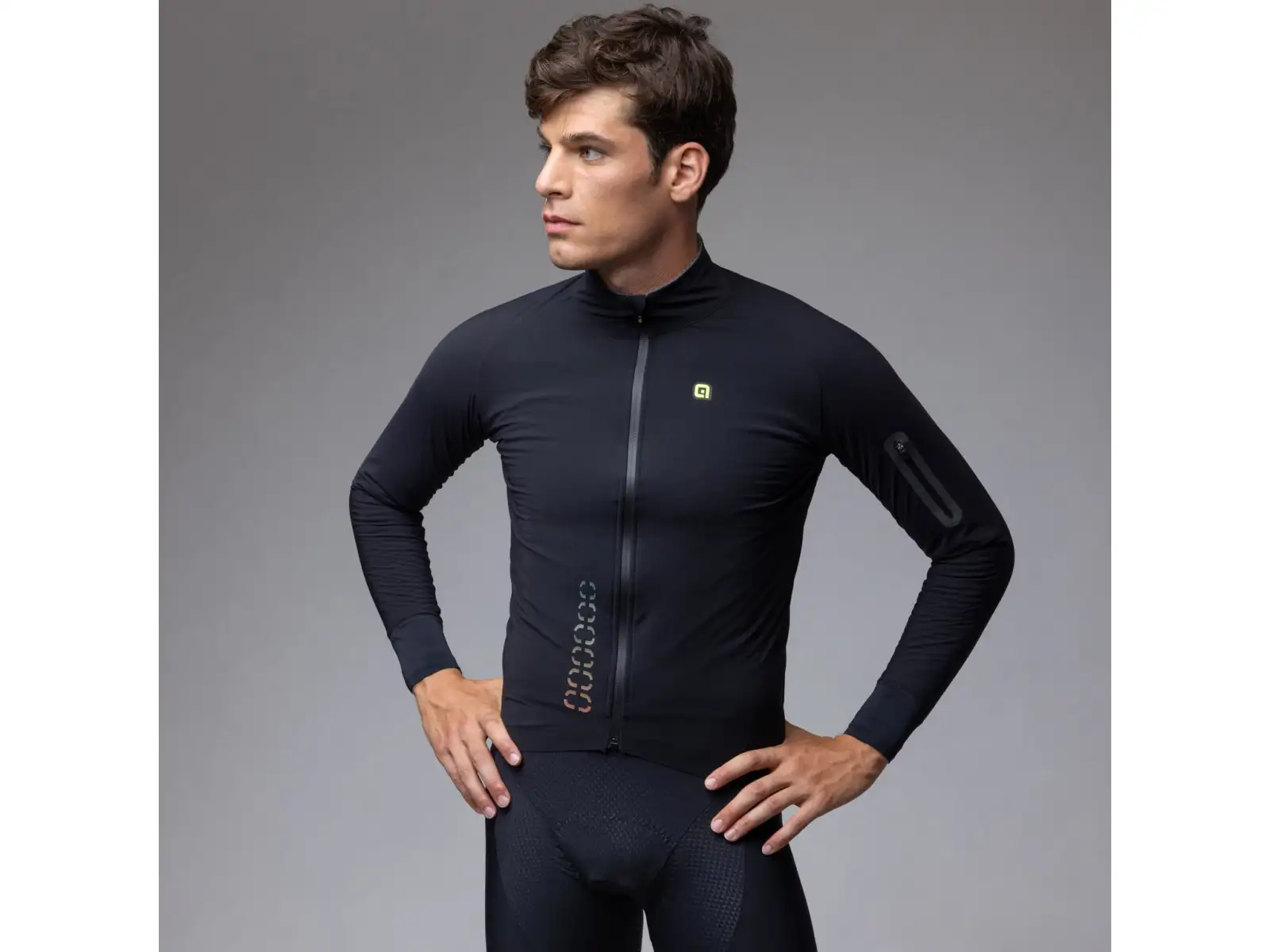 Alé R-EV1 Thermo Shield męska zimowa kurtka rowerowa Black