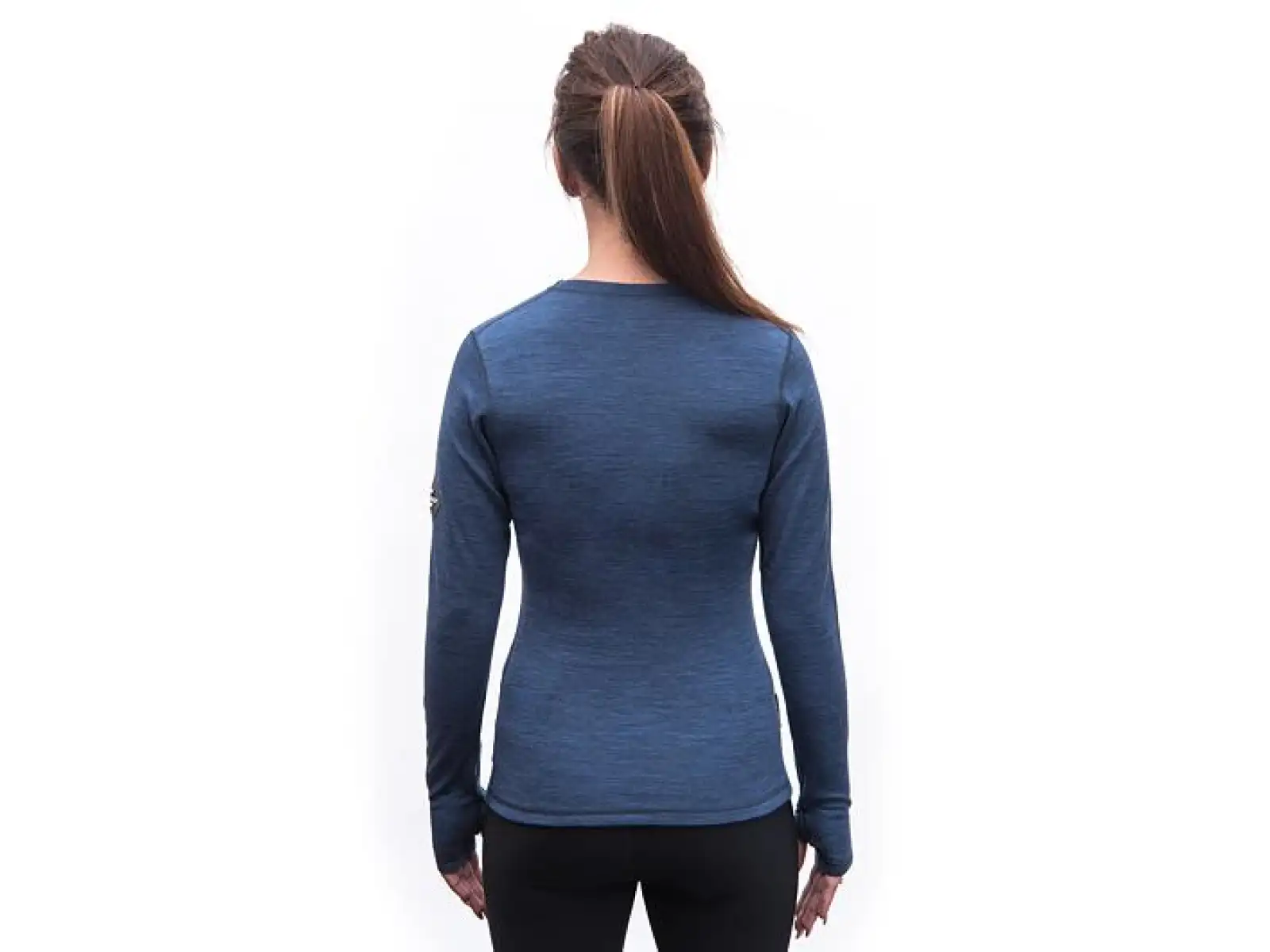 Sensor Merino Bold damska koszulka długi rękaw Cool Blue