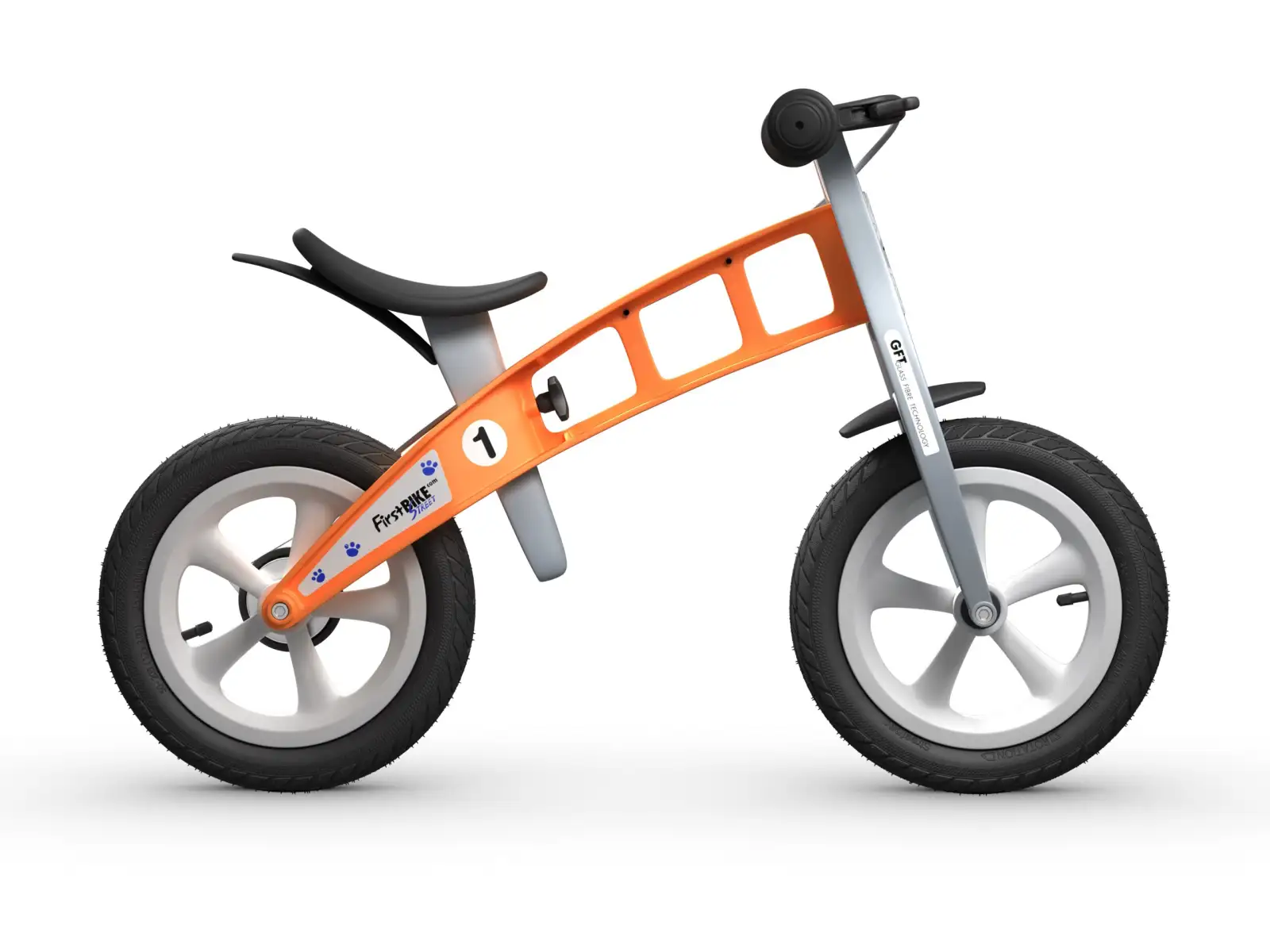 First Bike Street rowerek biegowy dla dzieci pomarańczowa