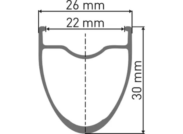 DT Swiss E 1800 Spline 30 DB 700C CL 12/100 przednie koło - Niezapakowane