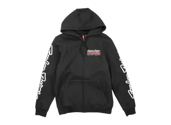 Troy Lee Designs Factory Racing męska bluza z zamkiem błyskawicznym Black heather/Red
