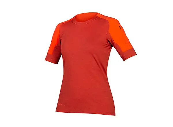 Endura GV500 S/S damski dres krótki rękaw Cayenne