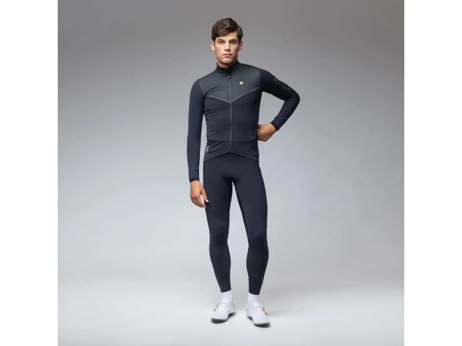 Alé R-EV1 Wool Speed męska zimowa kurtka rowerowa Black