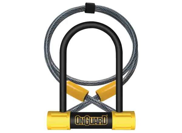 ONGUARD Bulldog zamek podkowa 90x140x13 mm + linka 1200x10 mm