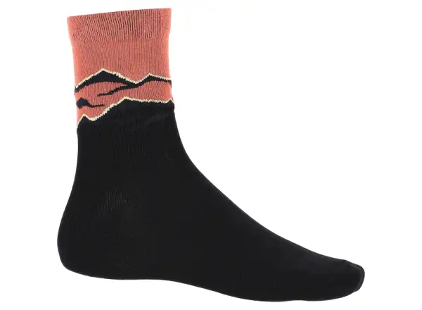 Viking Bamboo Mid damskie skarpety Black/Orange