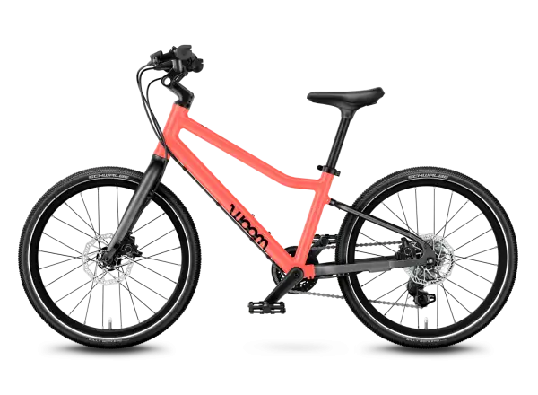 Woom 4 Explore rower dziecięcy 20" Neon Coral