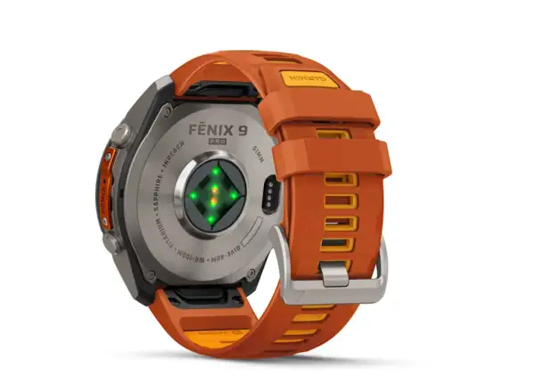 Garmin Fénix 9 Pro inReach 51 mm smartwatch  Titanium Autumn orange/Spark orange