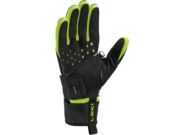 Leki HRC Race Shark biegowe rękawice Black/Neon yellow