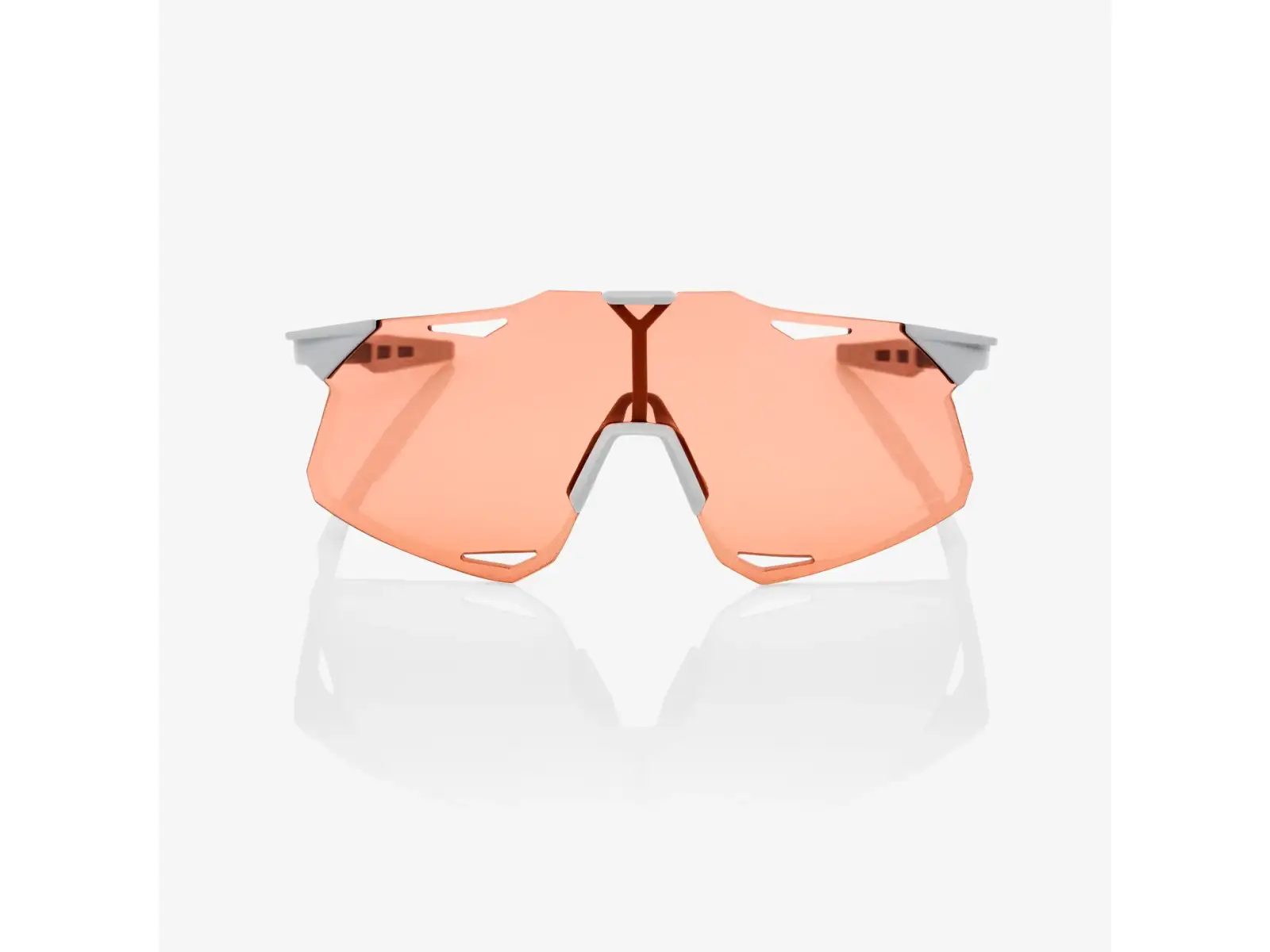 100% Hypercraft okulary Matte Stone Grey/HiPER Coral