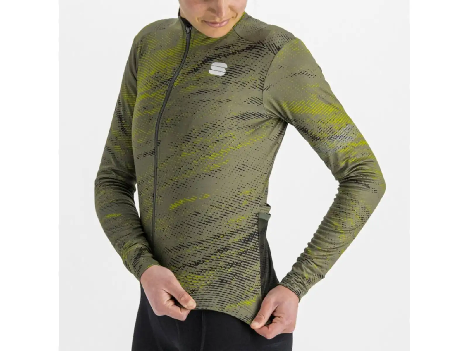 Sportful Cliff Supergiara Thermal damska koszulka dlugi rekaw beetle guacamole black