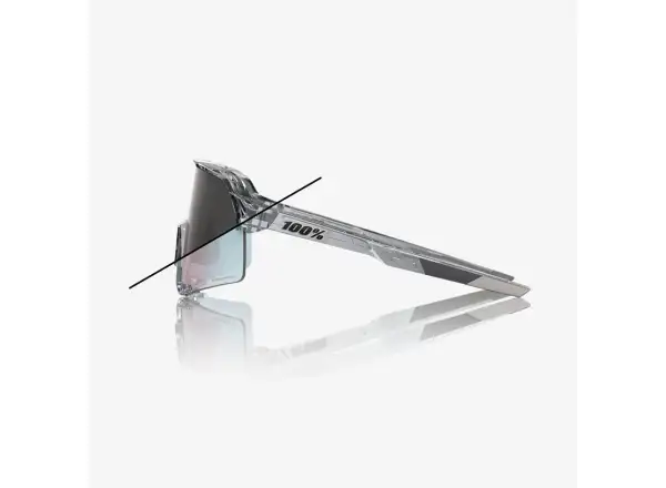 100% S3 okulary przeciwsłoneczne Polished Translucent Grey/Rose Gold Mirror Photochromic